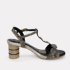 Tacones Perla Negro Cuero