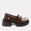 Mocasines Bronce Cow en Cuero