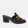 Sandalia 1308 Oryx Negro Cuero