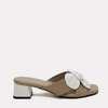 Sandalia 514 Slide Floral de Cuero