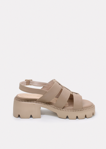 Sandalia Confección Cappuccino P825 de Cuero