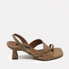 Sandalias de Tacón 2338 Nude Cuero