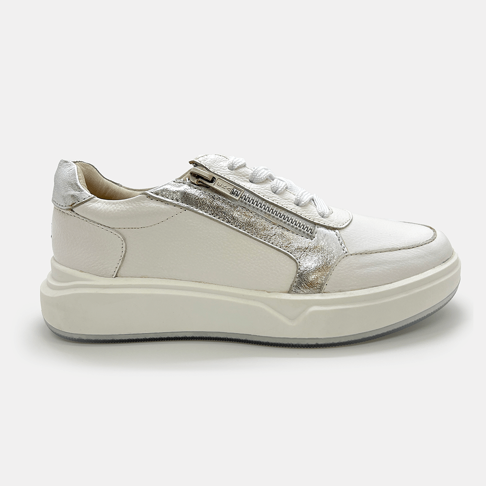 Tenis Planet Blanco Plata 2