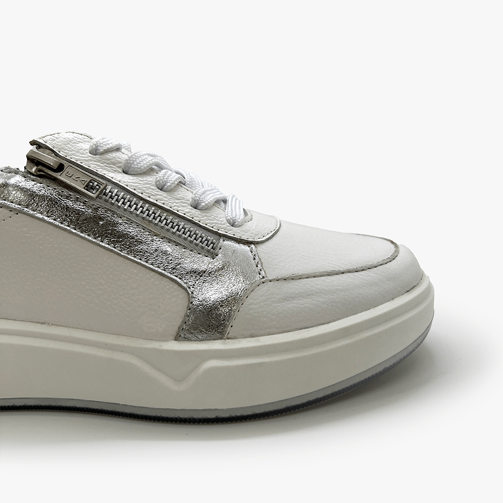 Tenis Planet Blanco Plata 3