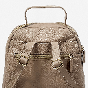 Morral beige de cuero para mujer