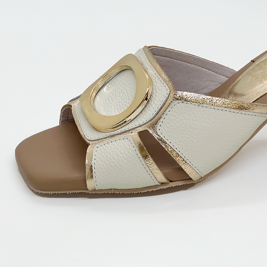 Sandalia Dorado x Talco