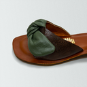Sandalia Chocolate Verde 1