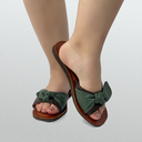 Sandalia Chocolate Verde 3