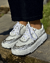 Tenis Blanco Plata