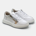 Tenis Planet Blanco Plata
