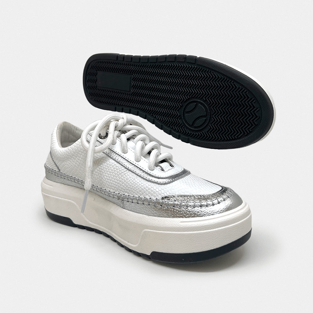 Tenis Blanco Plata