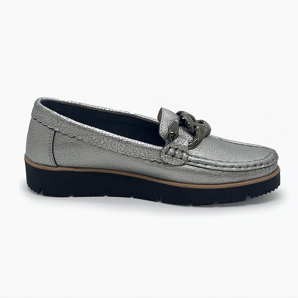 Mocasines Plata