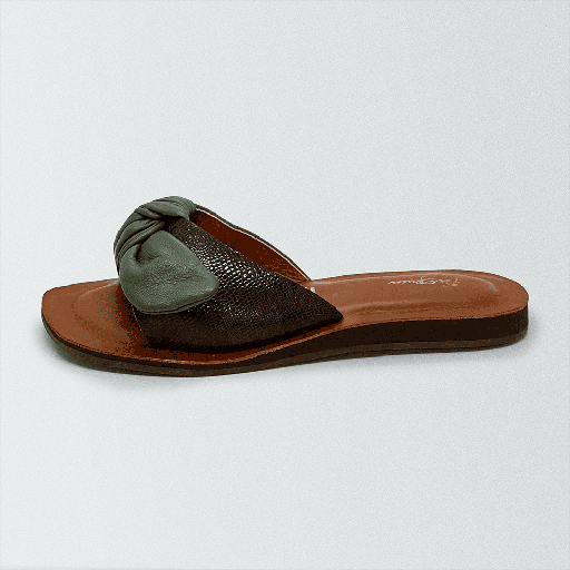 Sandalia Chocolate Verde
