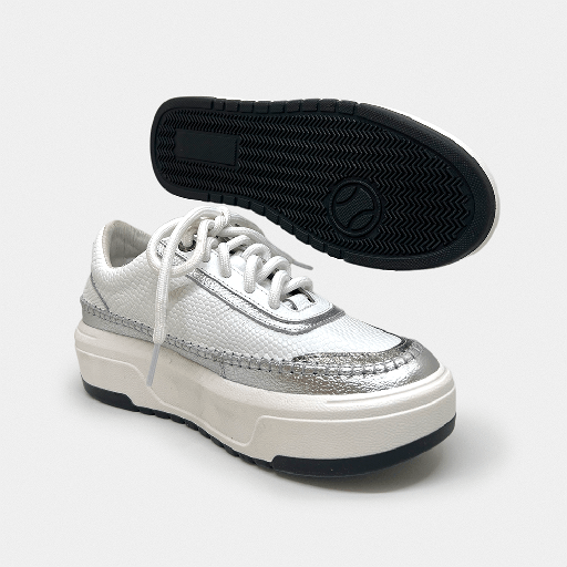 Tenis Blanco Plata